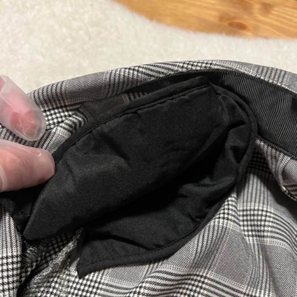 Lane Bryant Womens Gray The Bryant Blazer Glen Plaid Padded Blazer Sz 28 - Picture 5 of 10